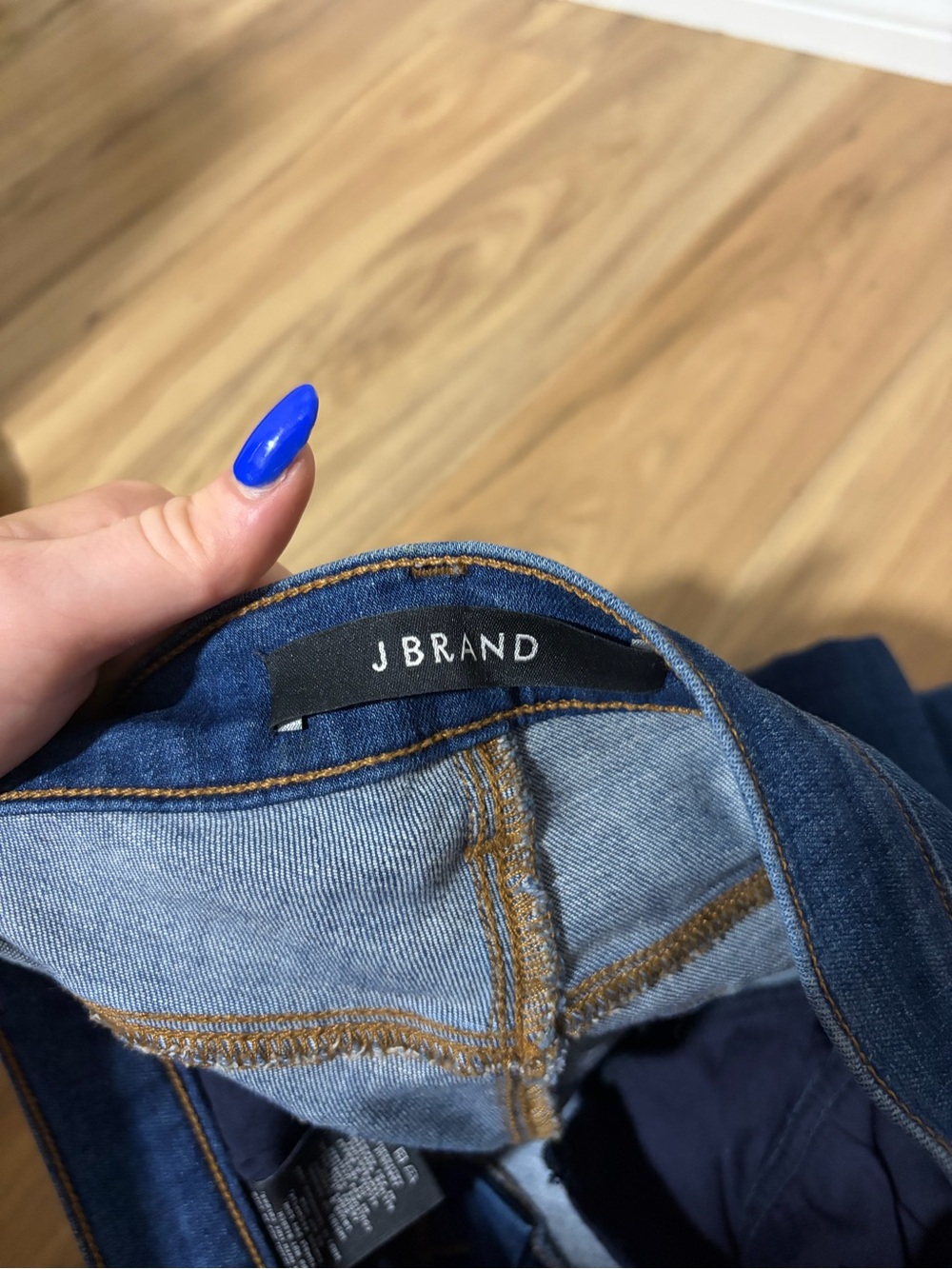 J Brand Women's Dark Blue Flare Jeans - Picture 3 of 4